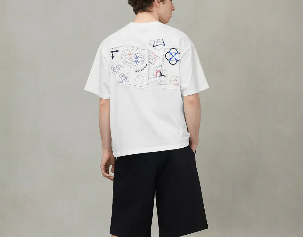 Alternative view of Áo Evisu Logo and Kamon ‘White’ 2ESHTM5TS1218LFCT