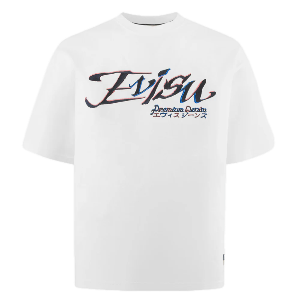 Áo Evisu Logo and Kamon ‘White’ 2ESHTM5TS1218LFCT