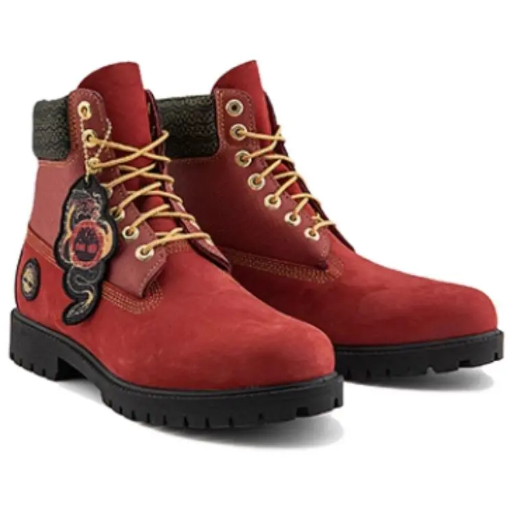 Giày Timberland 6Inch 'Dark Red Nubuck' A29PN - Ảnh 3