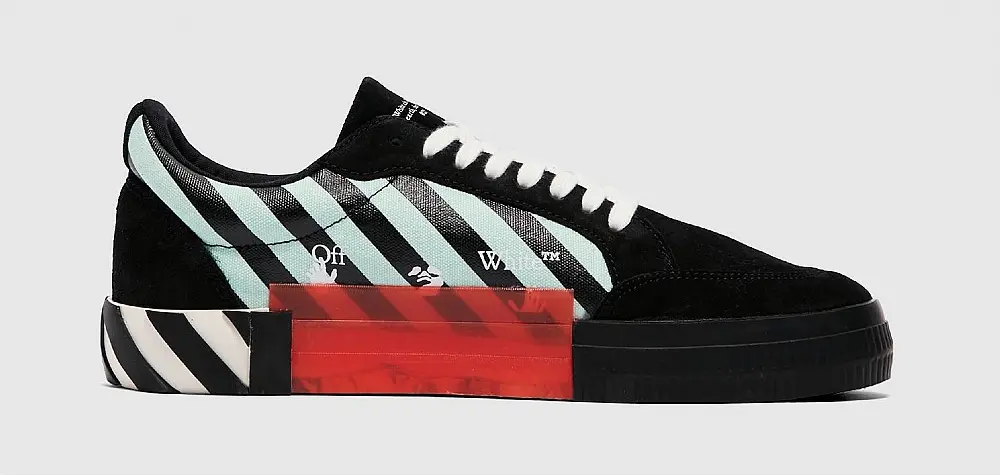 Alternative view of Giày Off-White Vulc Sneaker Low 'Black Green' OMIA085R21LEA006-1045