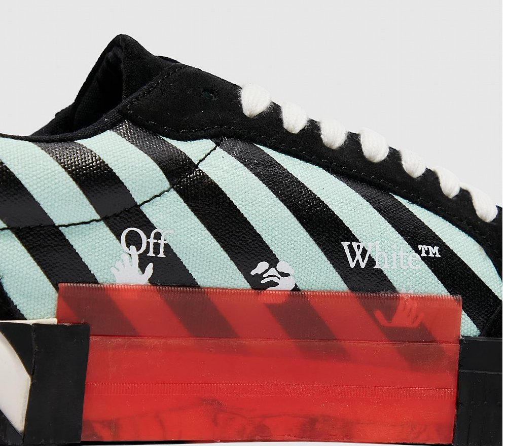 Giày Off-White Vulc Sneaker Low 'Black Green' OMIA085R21LEA006-1045 - Ảnh 5