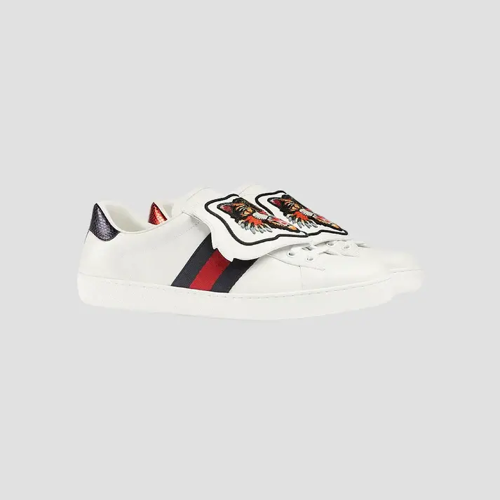 Giày Gucci Ace Low ‘Tiger Patch’ 478190-DOP80-9182 - Ảnh 5