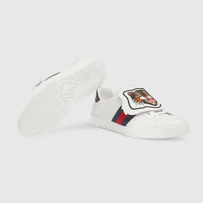 Giày Gucci Ace Low ‘Tiger Patch’ 478190-DOP80-9182 - Ảnh 4
