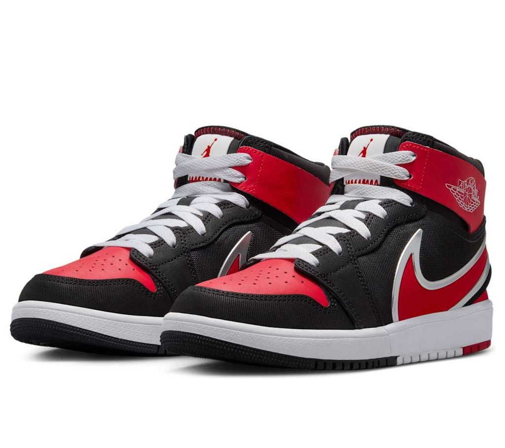Alternative view of Giày Nike Air Jordan(GS) 1 Mid RM EasyOn 'University Red' FQ1281-006
