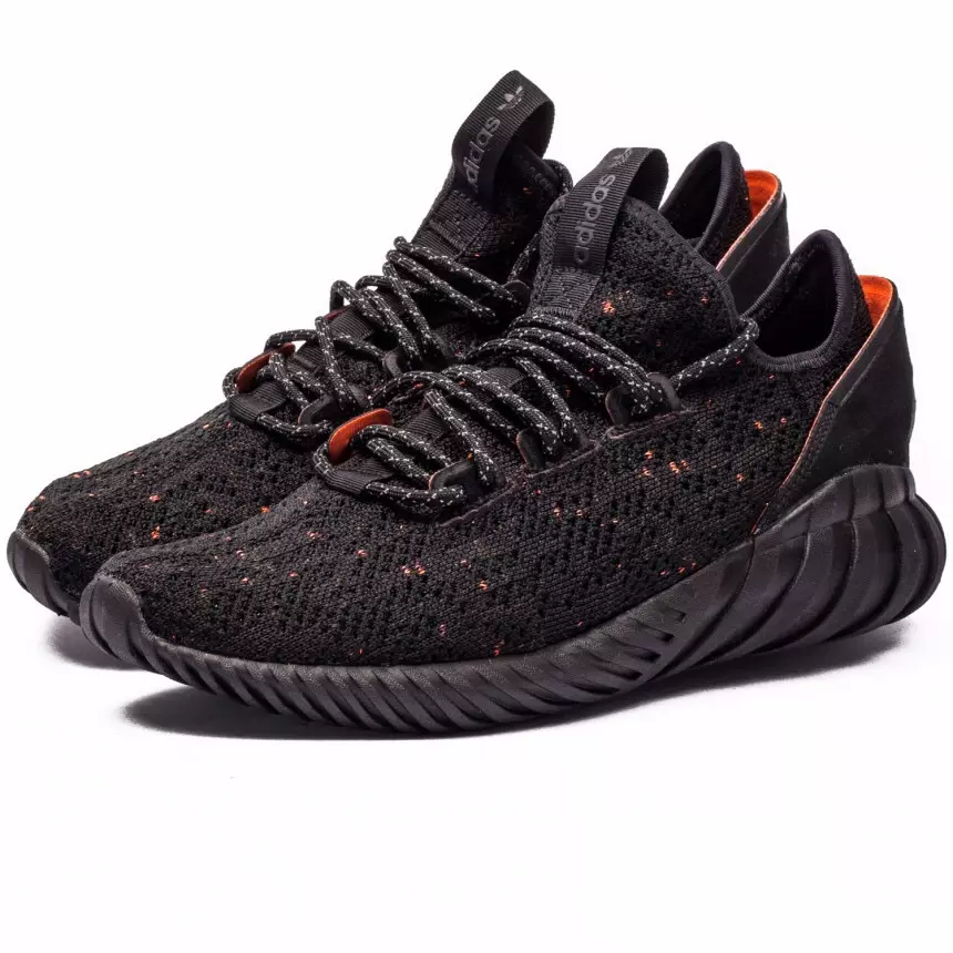 Giày Adidas Tubular Doom Sock Primeknit J 'Black' BZ0330 - Ảnh 5