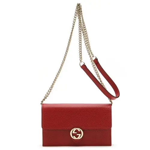 Alternative view of Túi Gucci Leather GG Chain Shoulder Bag Messenger Bag 'Red' 510314-CAO0G-6420
