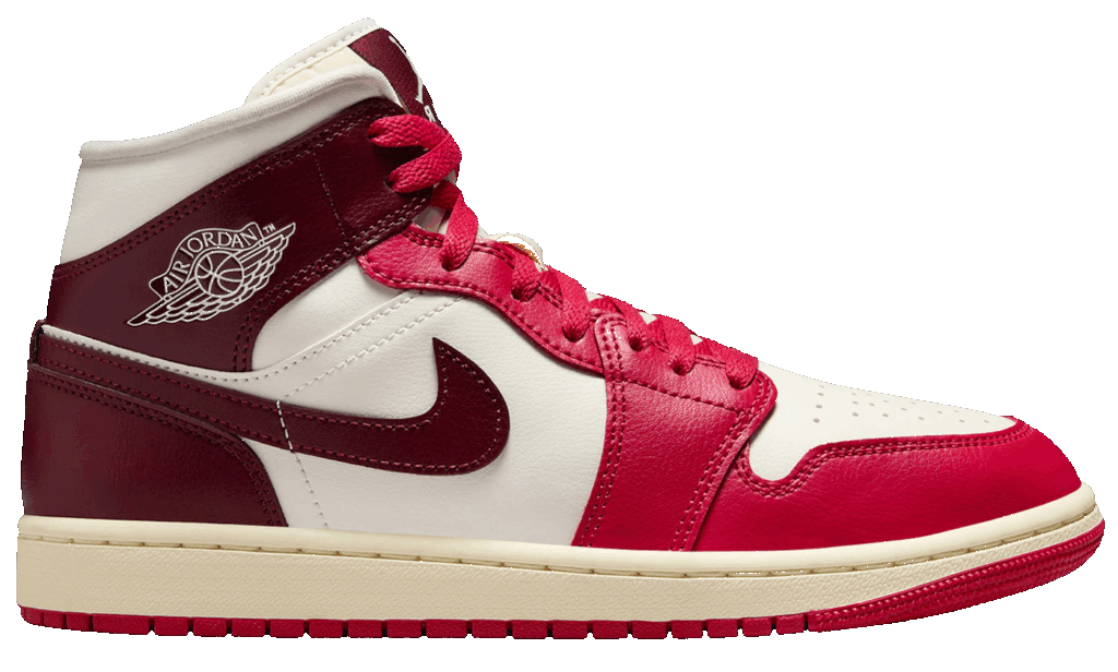 Giày Nike Jordan 1 Mid ‘Sail Mystic Hibiscus’ BQ6472-119