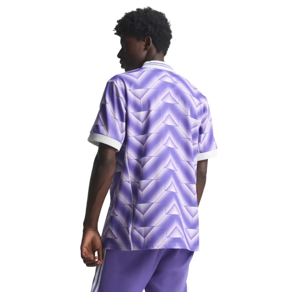 Alternative view of Áo Adidas Real Madrid Lifestyler Jersey ‘Purple White’ JN3055