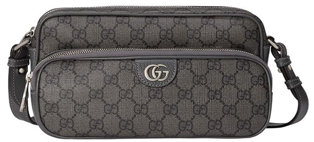 Túi Gucci Ophidia Canvas Leather Trim 'Black' 723312-UULBN-1244