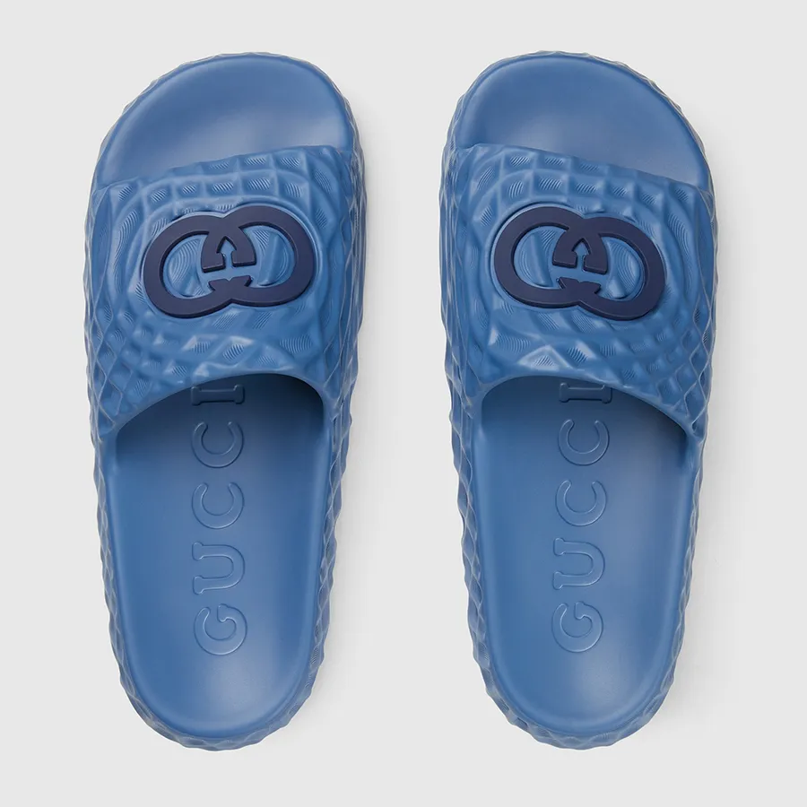 Alternative view of Dép Gucci Interlocking G Slide Sandal 'Blue' 770801-J8710-4743