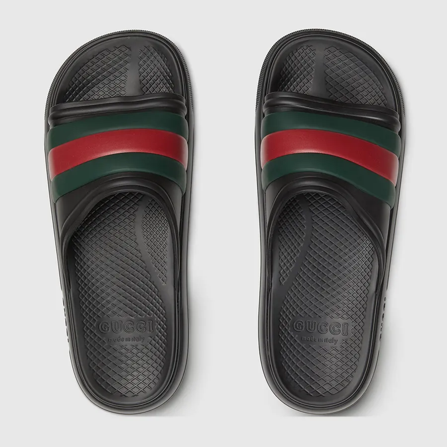Dép Gucci Web Slide Sandal 'Black' 780286-J8700-1025 - Ảnh 3