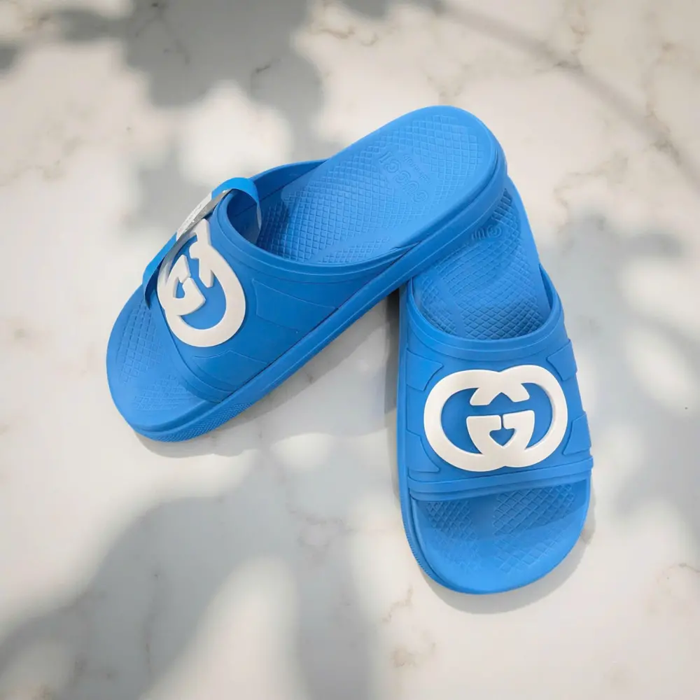 Alternative view of Dép Gucci Interlocking G Slide 'Blue' 780296-J8700-4219