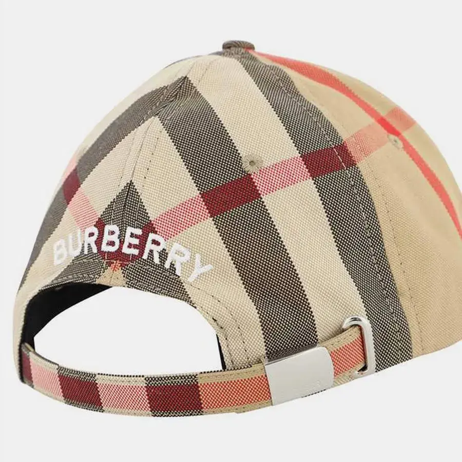 Mũ Burberry Embroidery Logo Check 'Beige' 8056076 - Ảnh 3