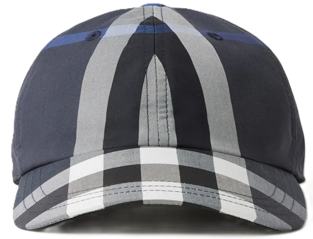 Mũ Burberry Embroidery Logo Check 'Blue' 8072241