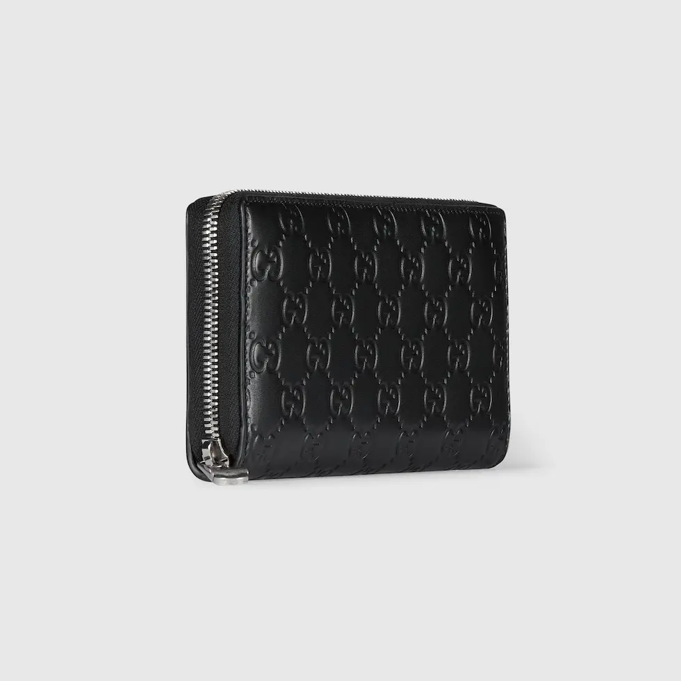 Alternative view of Ví Gucci Emblem Zip Around 'Black' 860868-AAFDV-1000