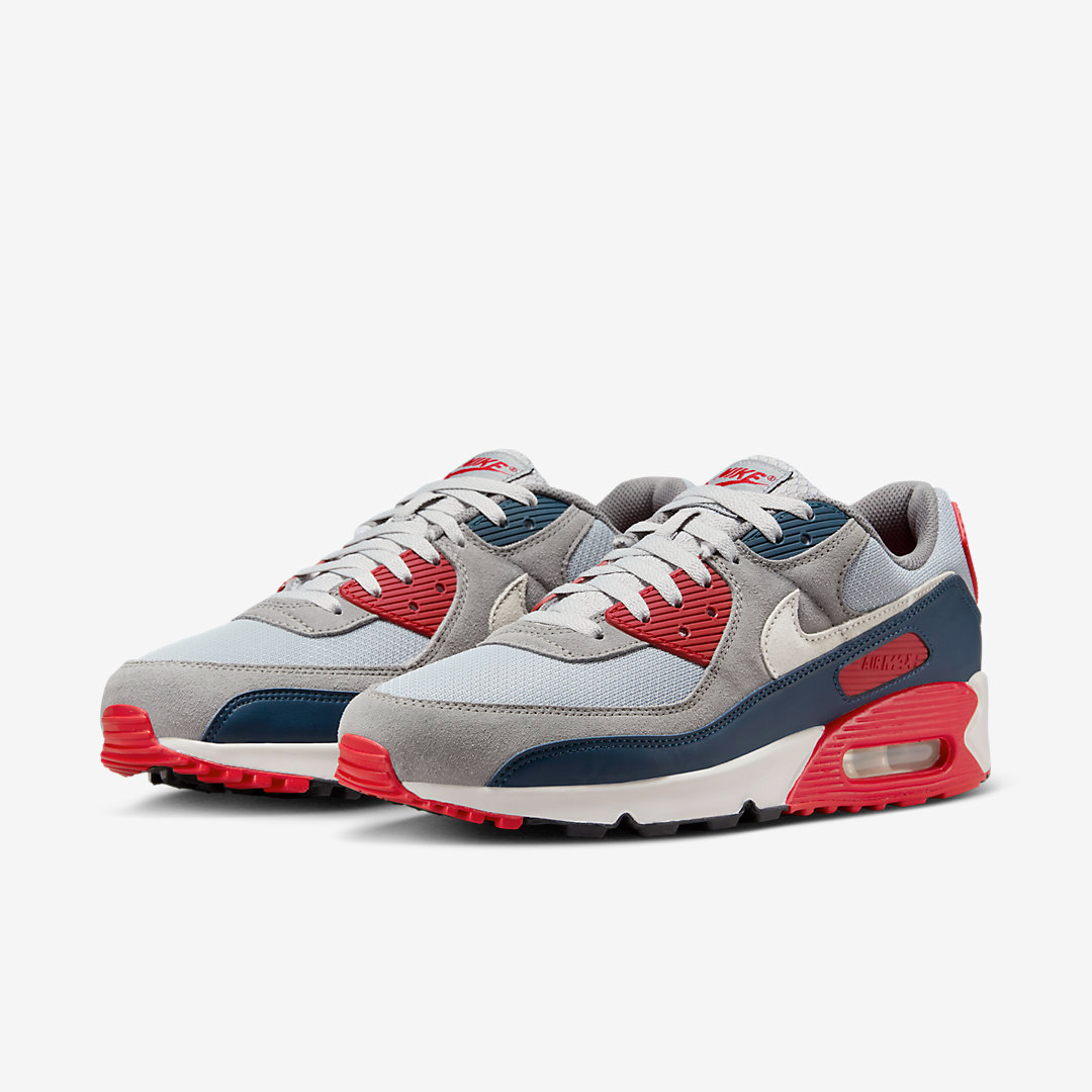Giày Nike Air Max 90 ‘USA – Light Smoke Grey’ DM0029-005 - Ảnh 5
