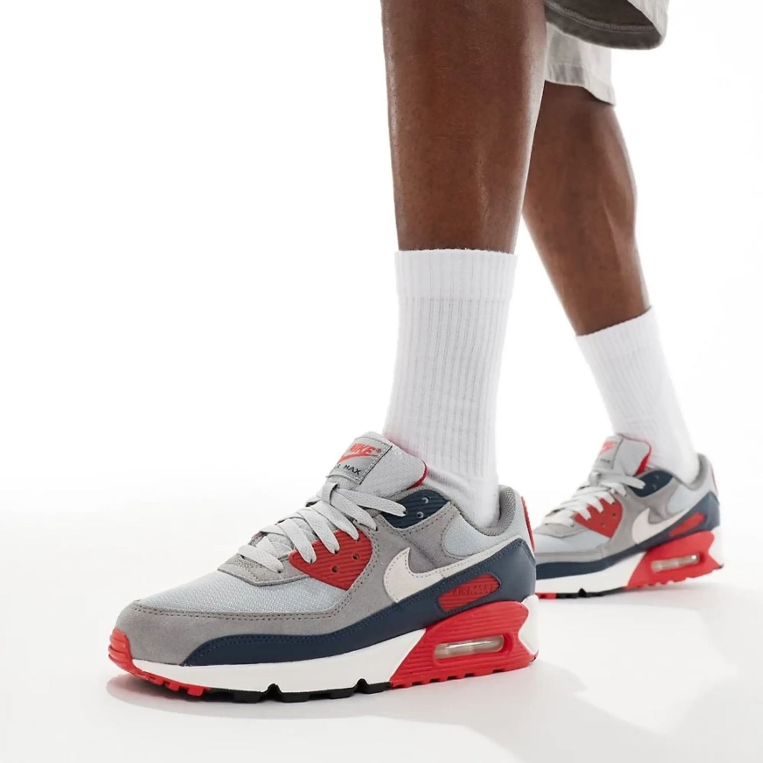 Giày Nike Air Max 90 ‘USA – Light Smoke Grey’ DM0029-005 - Ảnh 4