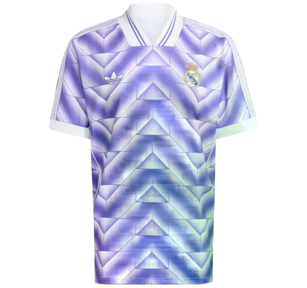 Áo Adidas Real Madrid Lifestyler Jersey ‘Purple White’ JN3055