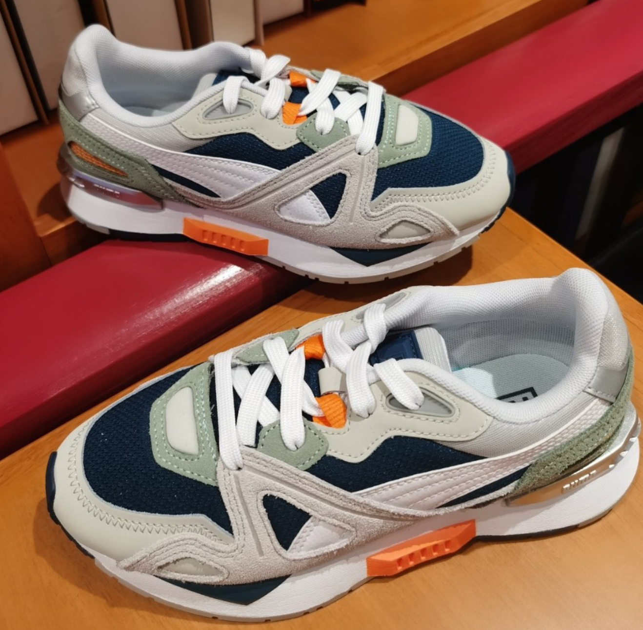 Giày Puma Mirage Mox Suede ‘Grey Violet Blue’ 381000-01 - Ảnh 5