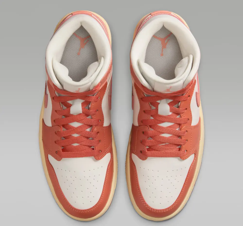 Alternative view of Giày Nike Jordan 1 Mid ‘Madder Root’ BQ6472-180