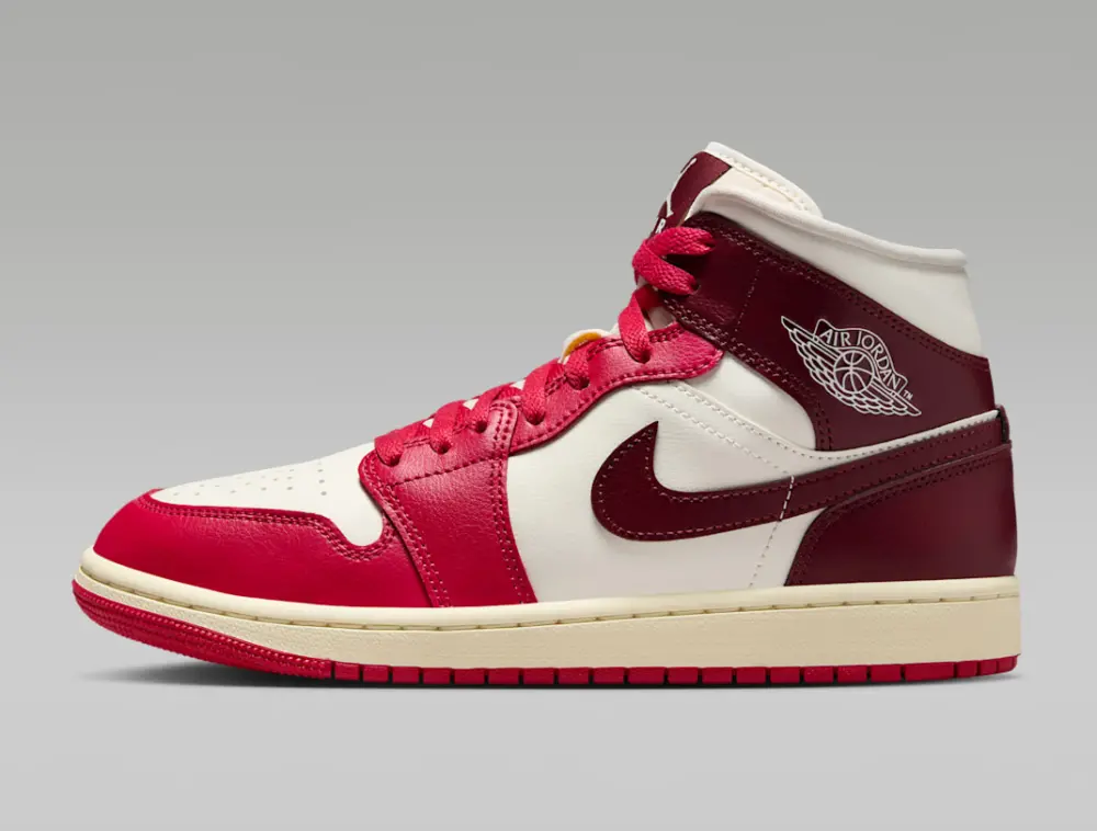 Giày Nike Jordan 1 Mid ‘Sail Mystic Hibiscus’ BQ6472-119 - Ảnh 6