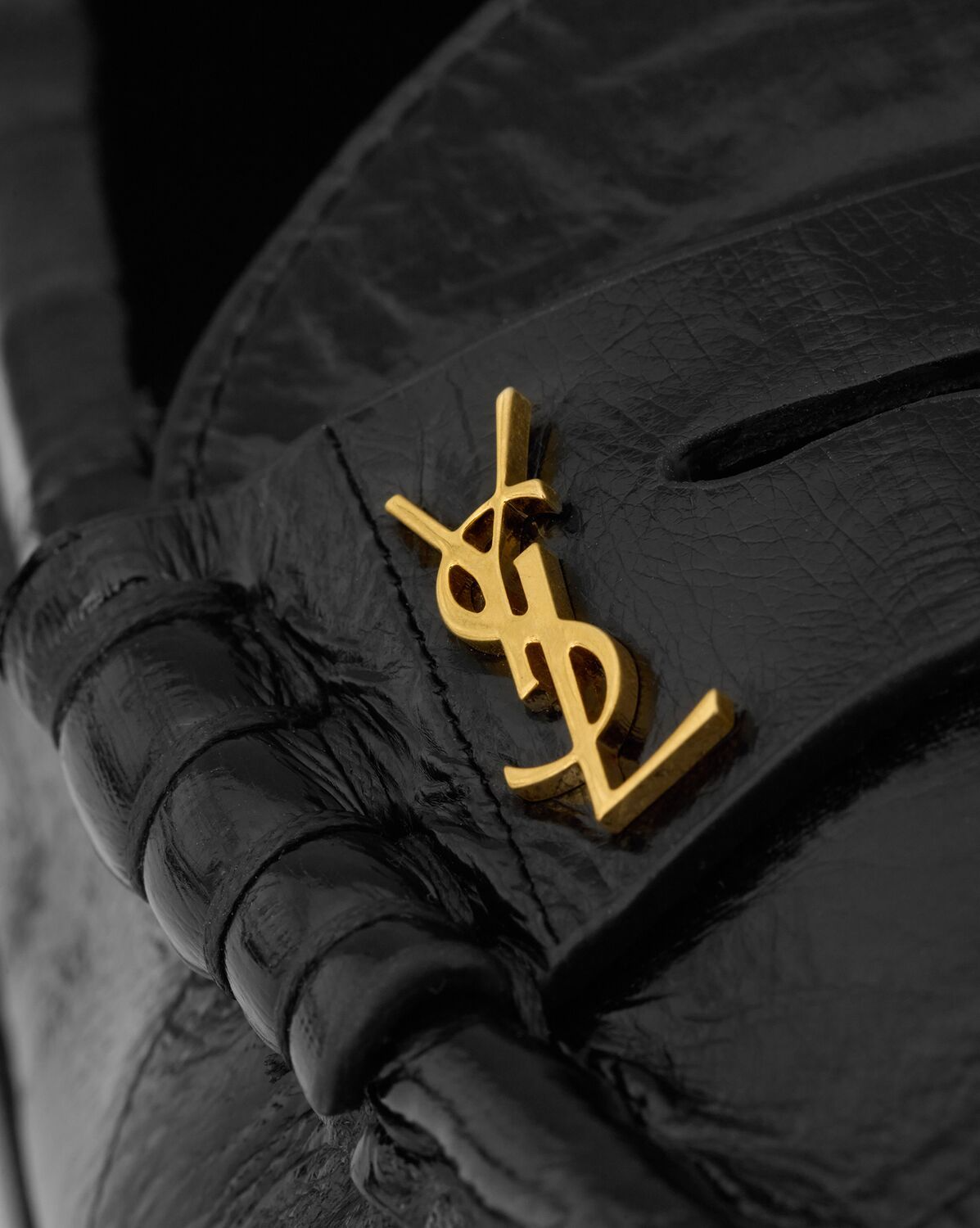 Alternative view of Giày Saint Laurent Le Loafer Penny Slippers In Eel 'Black' 7668790WXAK1000