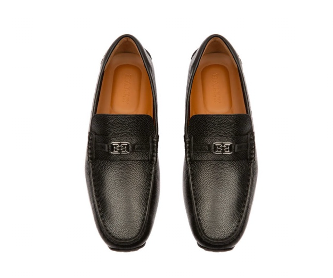 Giày Bally Loafer Leather 'Black' 6239904 - Ảnh 3