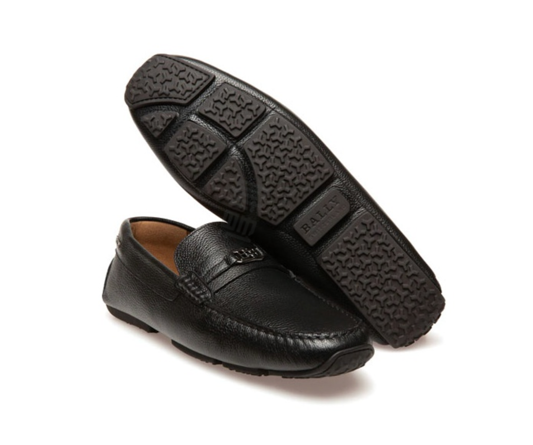 Giày Bally Loafer Leather 'Black' 6239904 - Ảnh 2