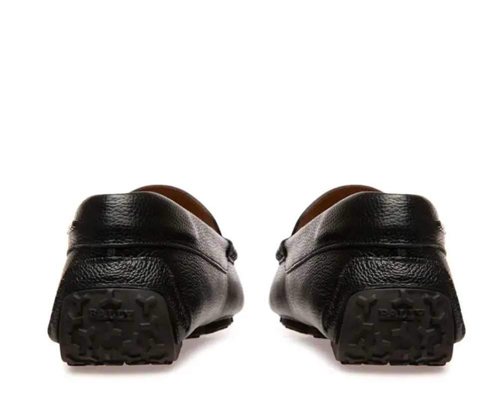 Giày Bally Loafer Leather 'Black' 6239904 - Ảnh 4