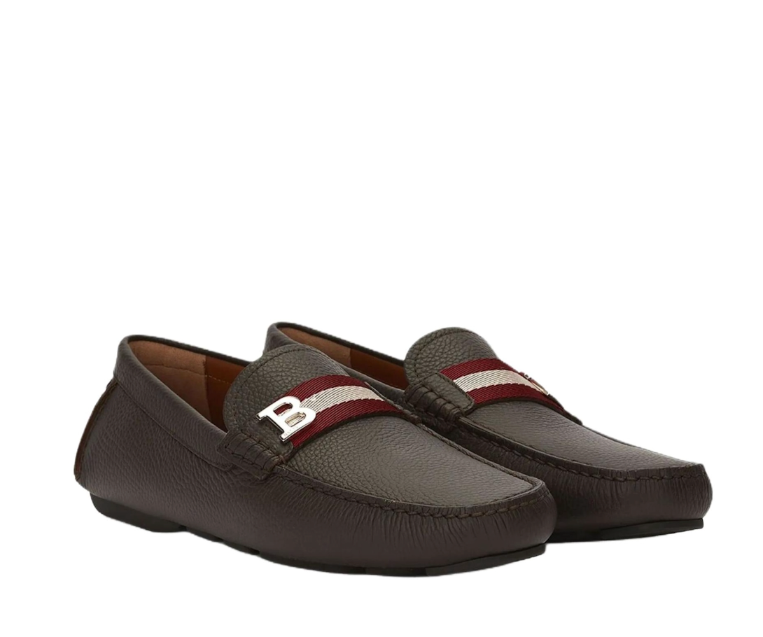 Alternative view of Giày Bally Moccasin Leather 'Brown' 6301200