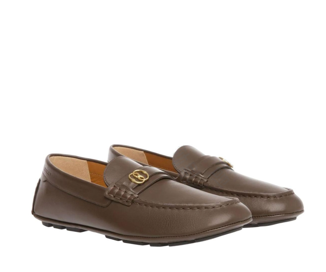 Alternative view of Giày Bally Moccasin Leather 'Brown' 6304972