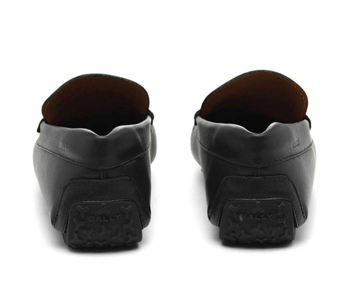 Giày Bally Perthy Smooth Leather Driver 'Black' 6306566 - Ảnh 3