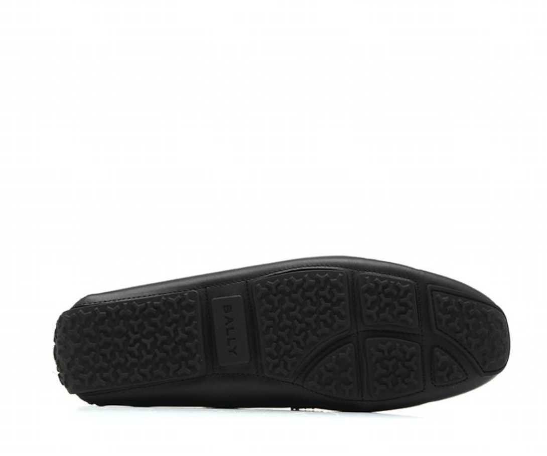 Giày Bally Perthy Smooth Leather Driver 'Black' 6306566 - Ảnh 4
