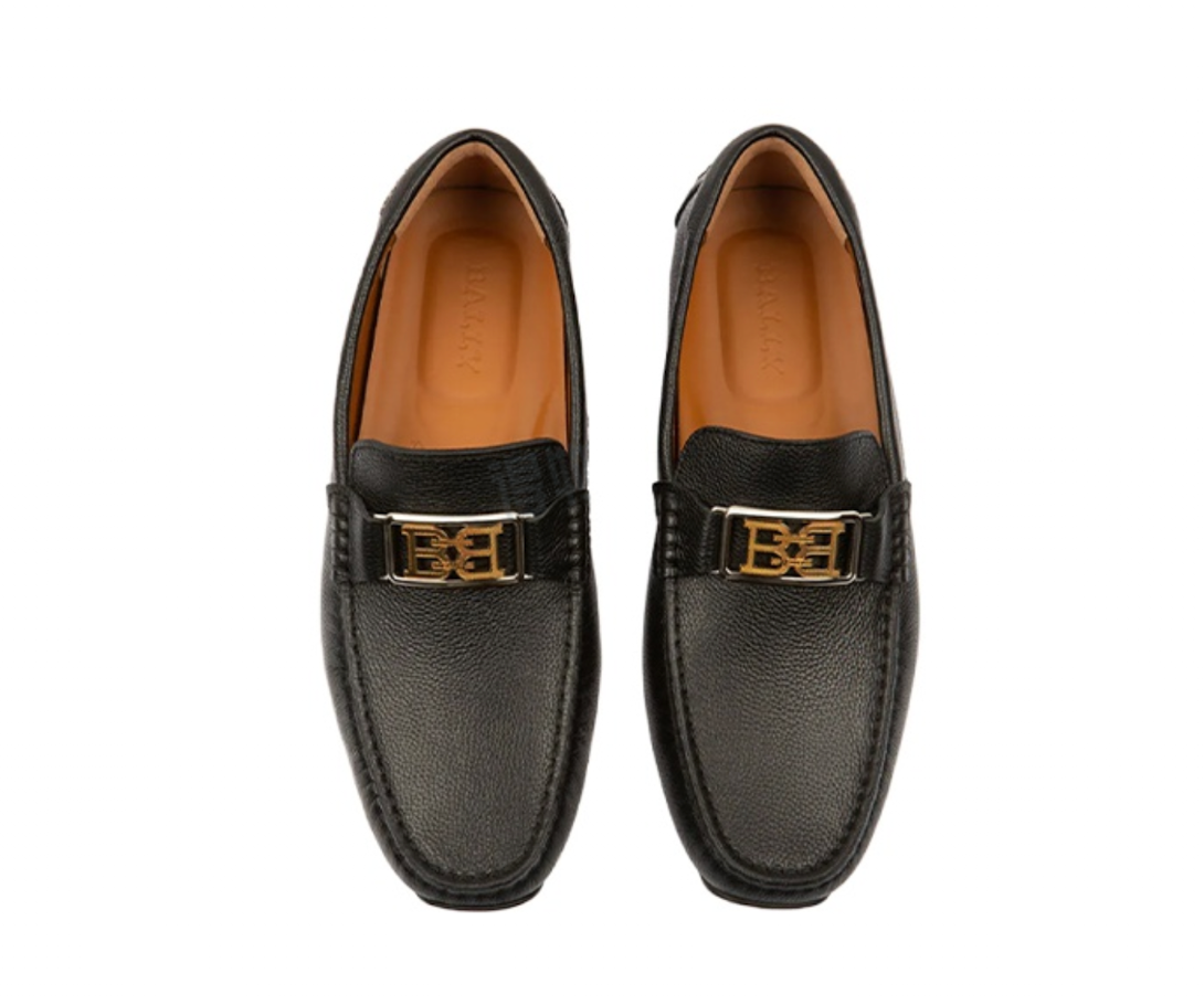 Alternative view of Giày Bally Moccasin Leather 'Black' 6300428