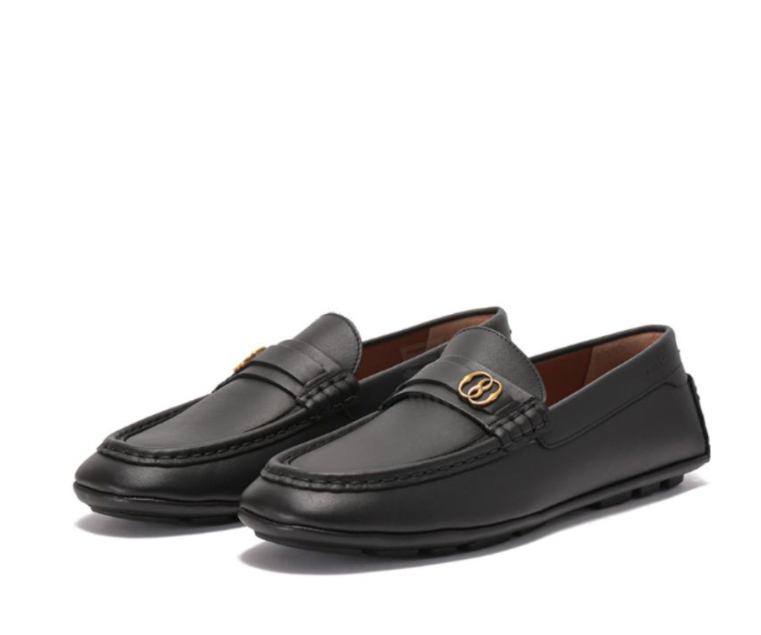 Alternative view of Giày Bally Keeper Moccasin Leather 'Black' 6304973