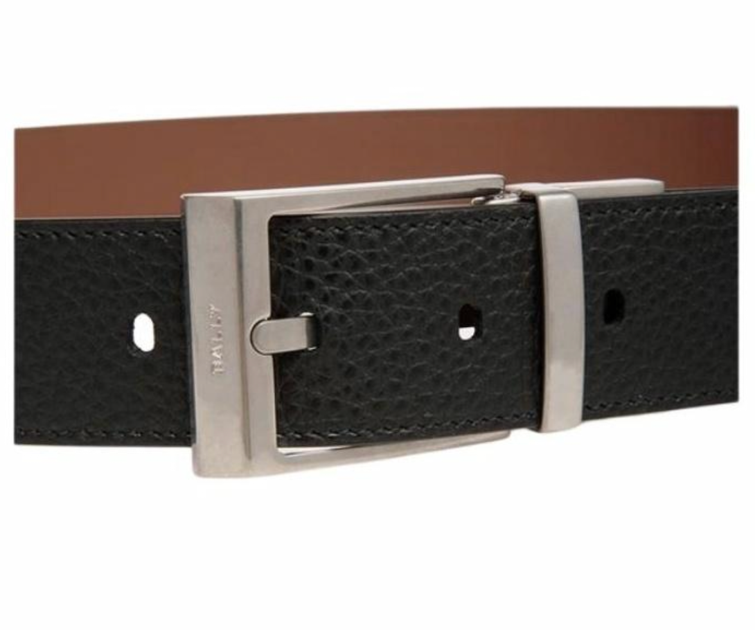 Thắt Lưng Bally Leather Belt 'Black' 6307019 - Ảnh 3