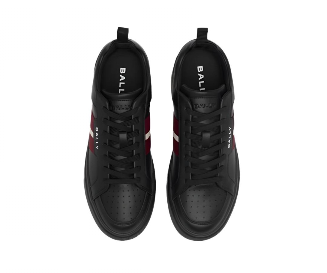 Giày Bally Striped Lace-up Sneakers 'Black' 6313179 - Ảnh 4