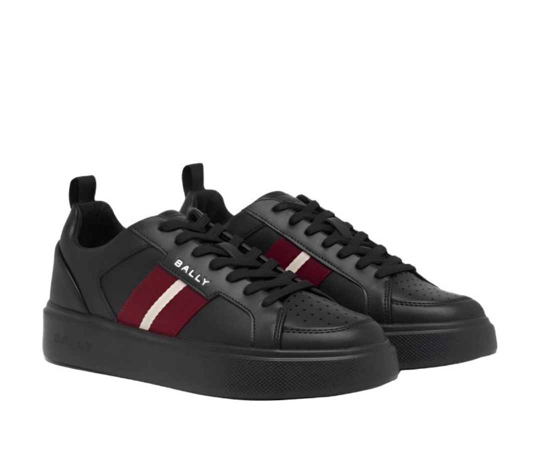 Alternative view of Giày Bally Striped Lace-up Sneakers 'Black' 6313179