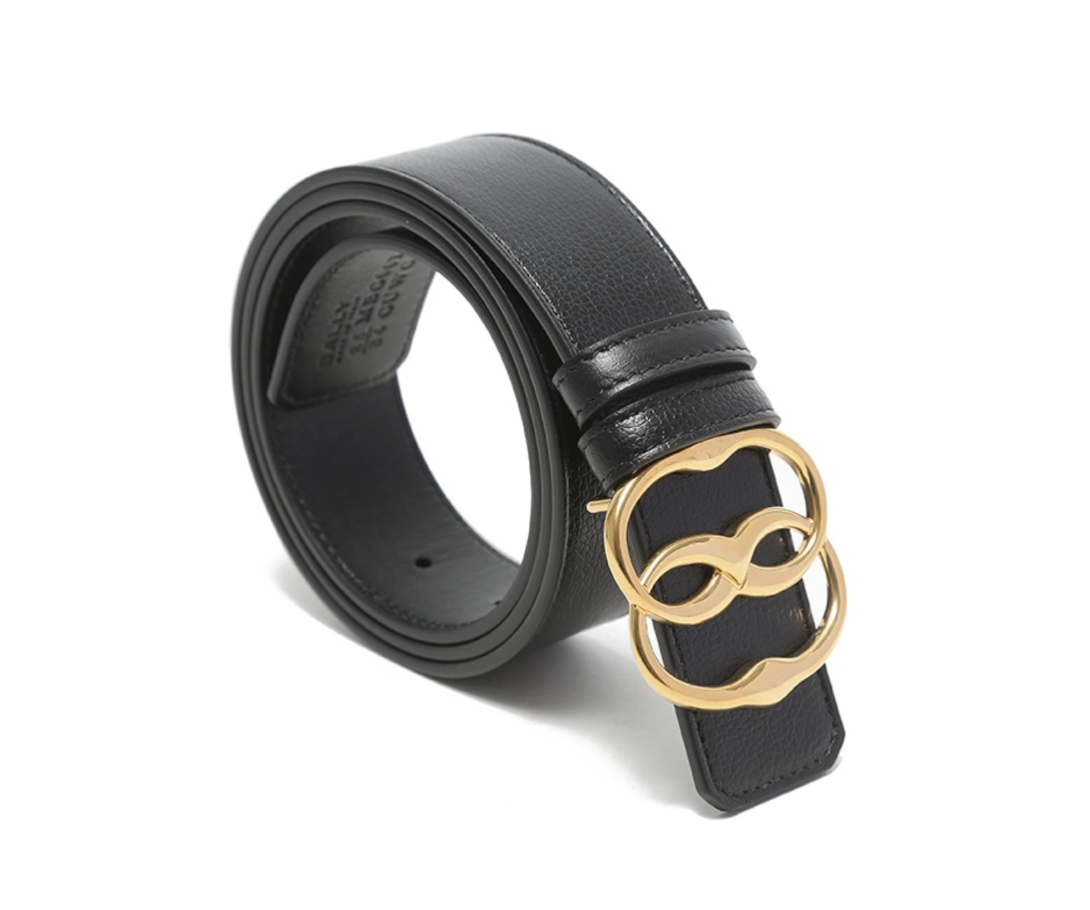 Alternative view of Thắt Lưng Bally Emblem Leather Belt 'Black' 6305015