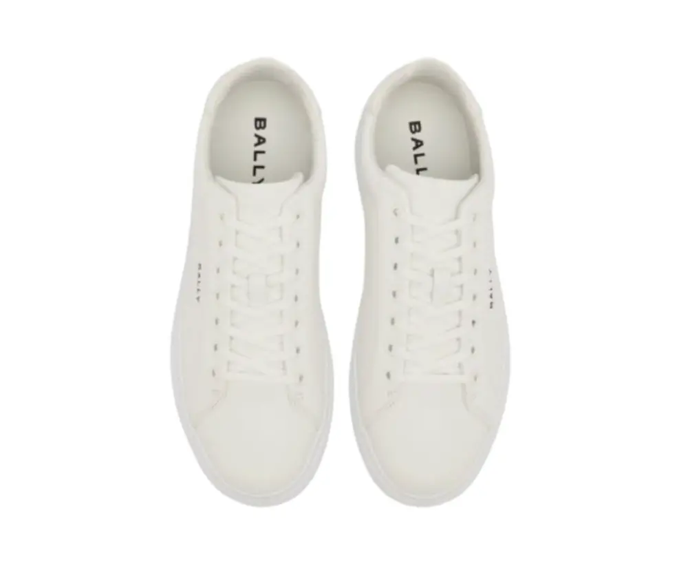 Giày Bally Leather Sneakers 'White' 6313180 - Ảnh 4