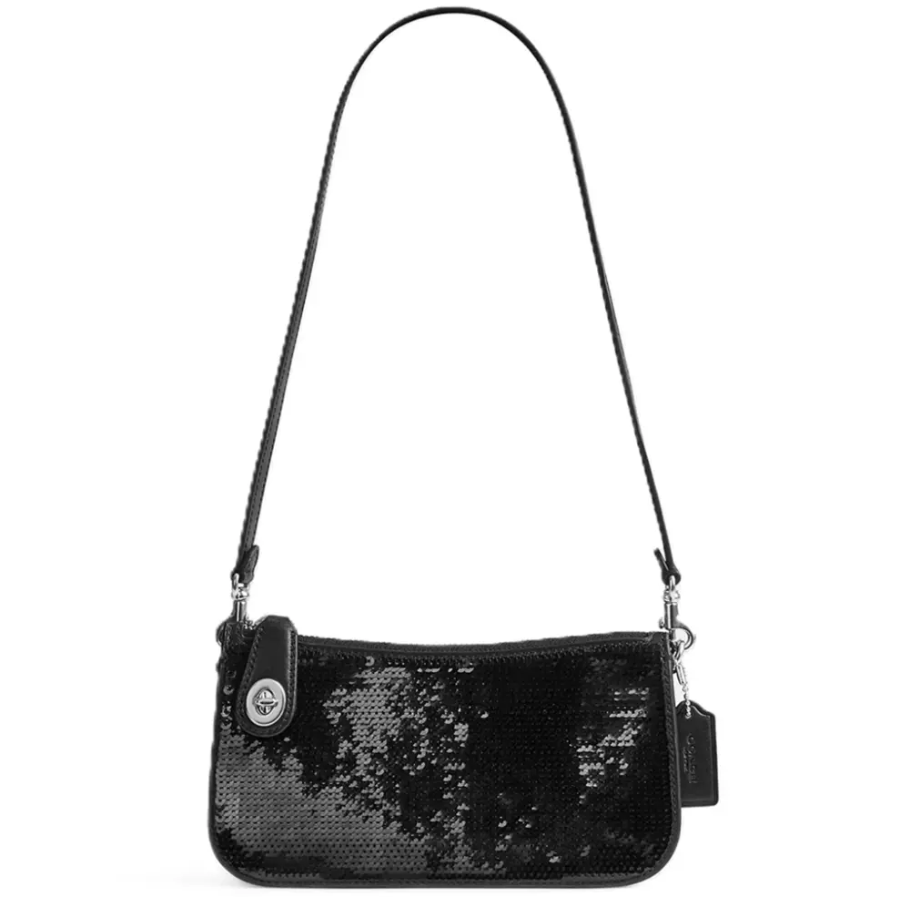 Túi Coach Penn Shoulder Bag Sequins ‘Black’ CM547-LHBLK