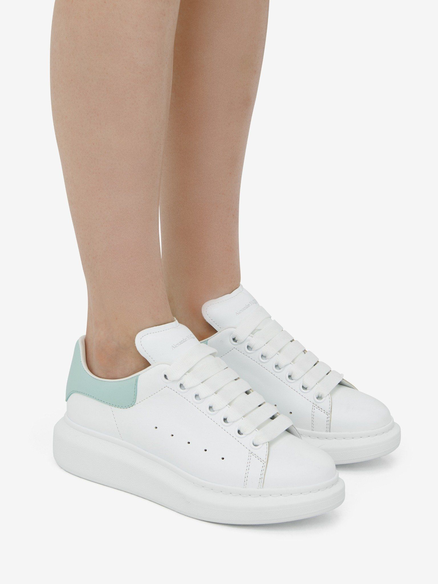 Giày Alexander McQueen Oversized Sneaker 'Mint' 553770WIAEE9153 - Ảnh 4