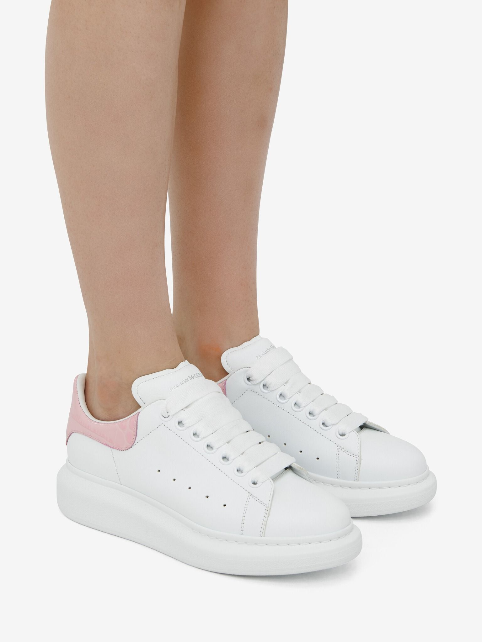 Giày Alexander McQueen Oversized Sneaker 'Pink' 553770WIAHZ9052 - Ảnh 4