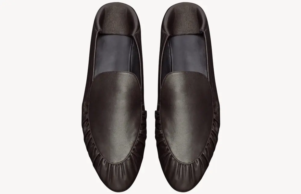 Giày Saint Laurent Alain Slippers 'Eagle Brown' 841450AADF02245 - Ảnh 3