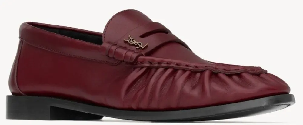 Giày Saint Laurent Le Loafer Supple 'Dark Ruby' 818908AAFFI6159 - Ảnh 3