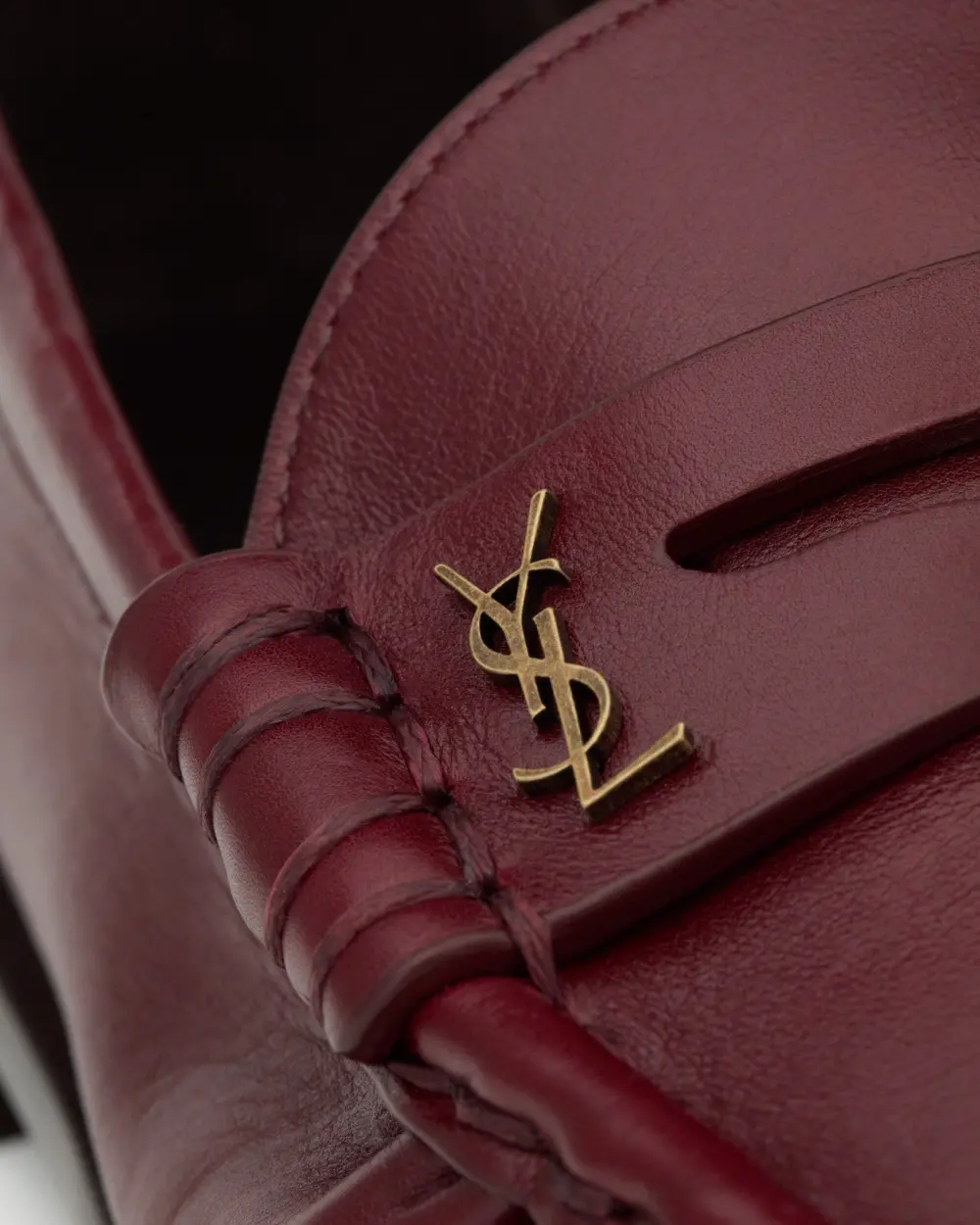 Giày Saint Laurent Le Loafer Supple 'Dark Ruby' 818908AAFFI6159 - Ảnh 4