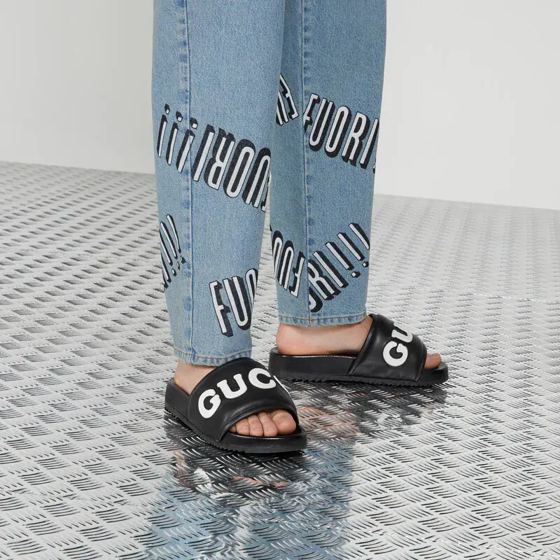 Alternative view of Dép Gucci Slide Sandal 'Black' 742009-AABYM-1347
