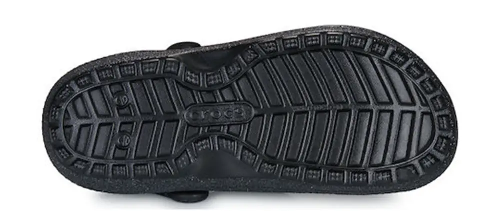 Dép Crocs Sabots Classic Fuzz Lined Glitter 'Black' 211928-001 - Ảnh 5
