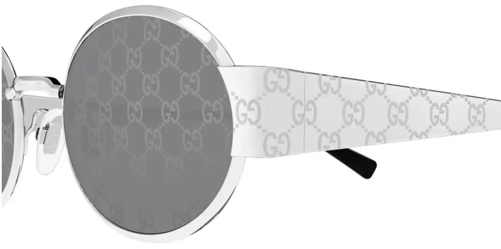 Kính Gucci Oval Sunglasses 'Silver' GG1854S-002 - Ảnh 3