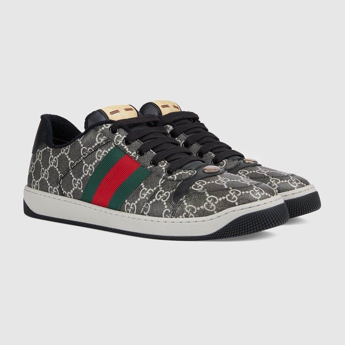 Giày Gucci Screener Sneaker 'Black Grey' 763525-FACMI-8444 - Ảnh 3